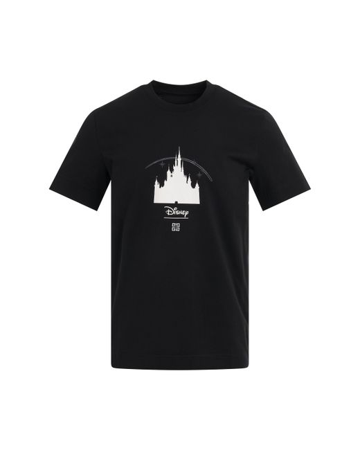 Givenchy Disney Castle Print Slim Fit T-Shirt