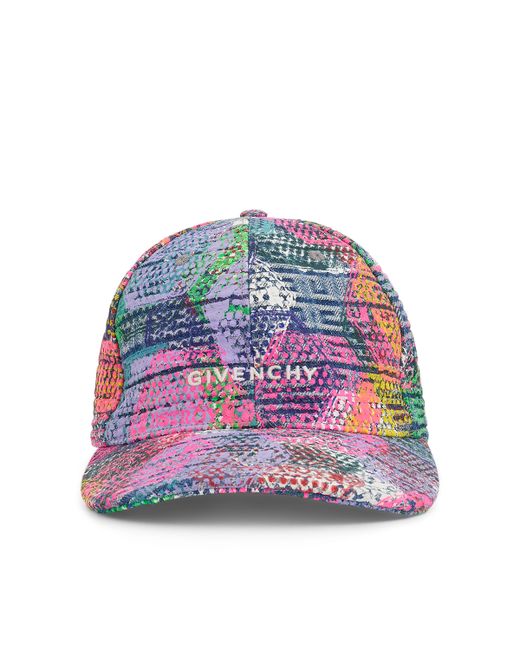 Givenchy BSTROY Denim Hexagon Print Curved Cap Multicolour MULTICOLOUR OS