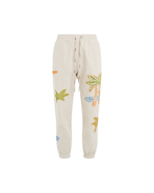 Palm Angels Palm Neon Sweatpants Off White/Multicolour OFF WHITE/MULTICOLOUR