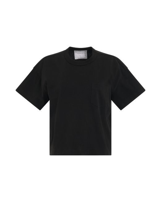 Sacai S Cotton Jersey T-Shirt with Pocket