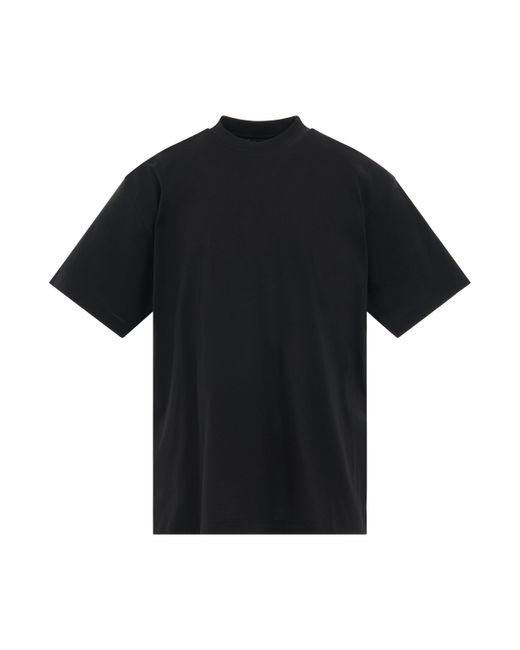 Balenciaga Logo Printed Crewneck T-shirt Black BLACK