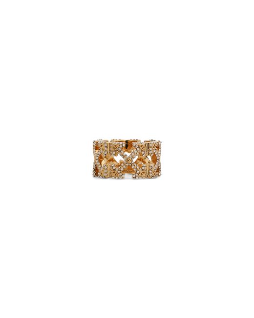Off-White Pave Multi Arrow Ring Gold GOLD 52