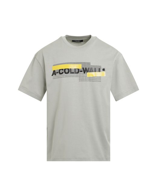 A-Cold-Wall Grid Logo T-Shirt Light Grey LIGHT GREY