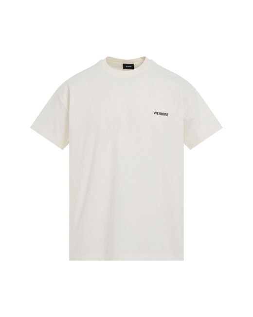 We11done Cotton Mini Logo T-Shirt Ivory IVORY