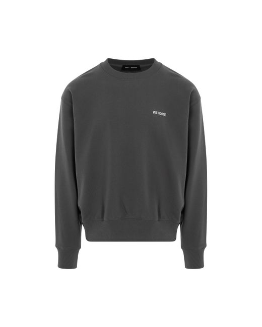 We11done Cotton Mini Logo Sweatshirt Charcoal CHARCOAL