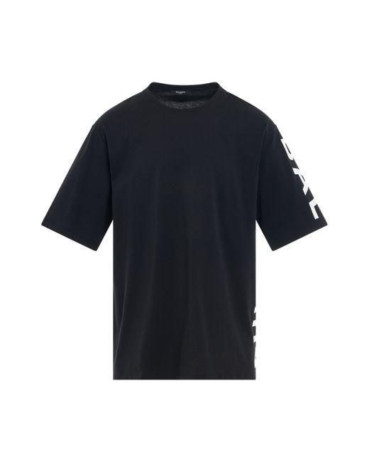 Balmain Logo Side Oversize T-Shirt n Black BLACK
