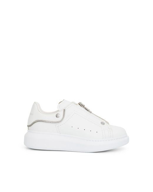 Alexander McQueen Larry Oversized Hardware Sneaker White WHITE