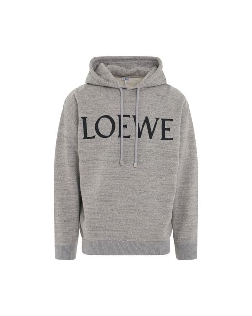 Loewe Logo Oversized Hoodie Grey Melange GREY MELANGE