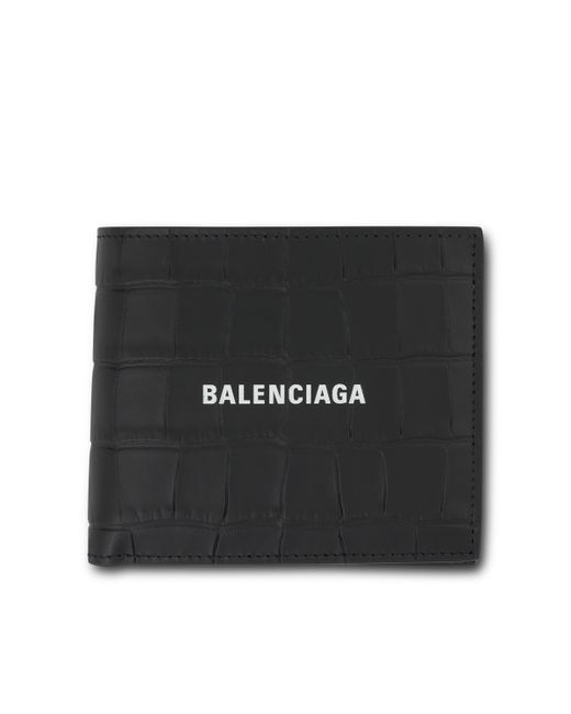 Balenciaga Cash Square Folded Coin Wallet Black BLACK OS