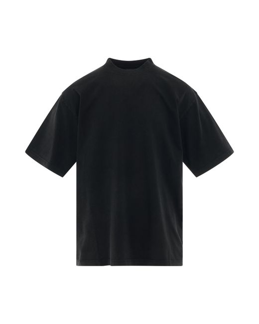 Balenciaga Back Logo Strass Oversized T-Shirt Black BLACK