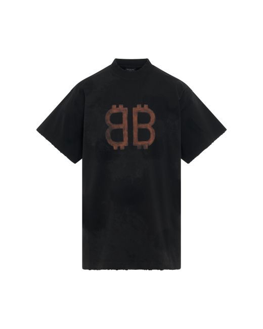 Balenciaga Crypto Logo Oversized T-Shirt Washed WASHED