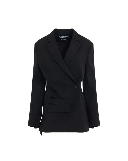 Jacquemus Tibau Crossover Double Breasted Blazer 38