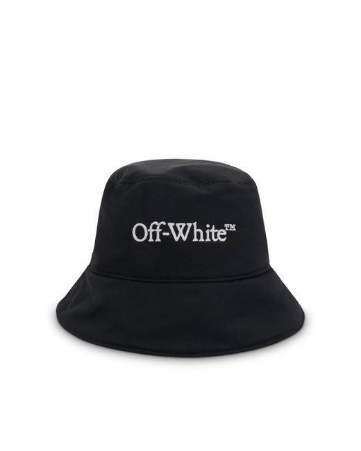 Off-White Bookish Nylon Bucket Hat Black BLACK M