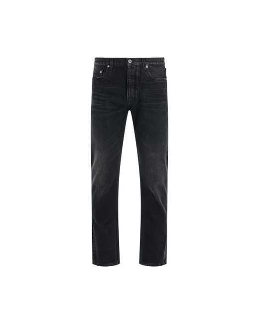 Off-White Arrow Tab Tapered Vintage Jeans Grey GREY