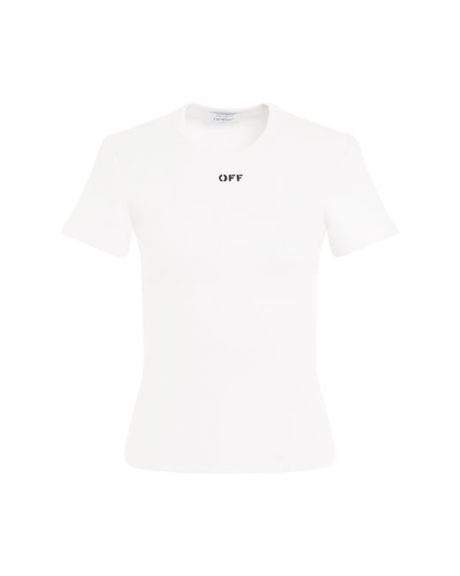 Off-White Off Stamp Rib Basic T-Shirt