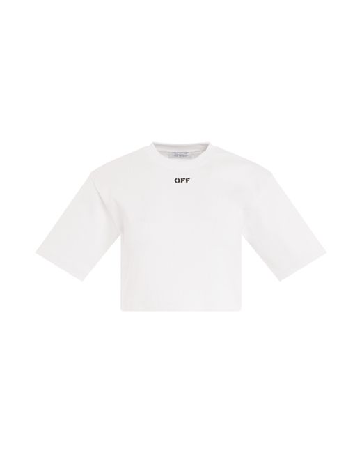 Off-White Off Stamp Rib Crop T-Shirt