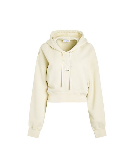 Off-White Small Arrow Pearl Crop Hoodie