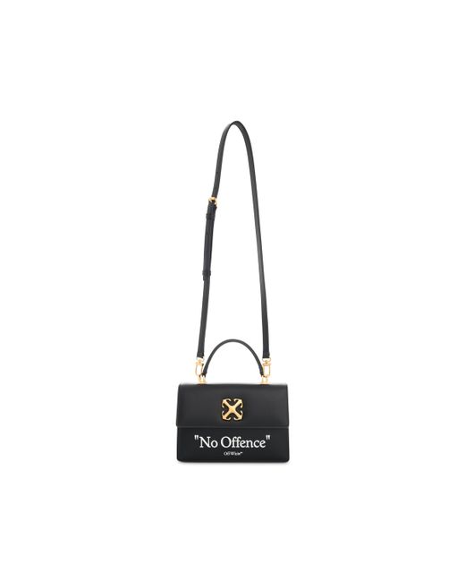 Off-White Jitney 1.4 Top Handle Quote Bag Colour Black BLACK OS