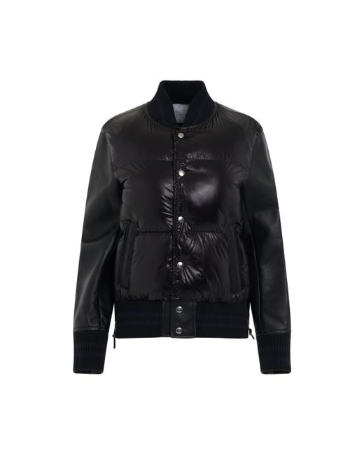 Sacai Panelled Quilted Bomber Jacket