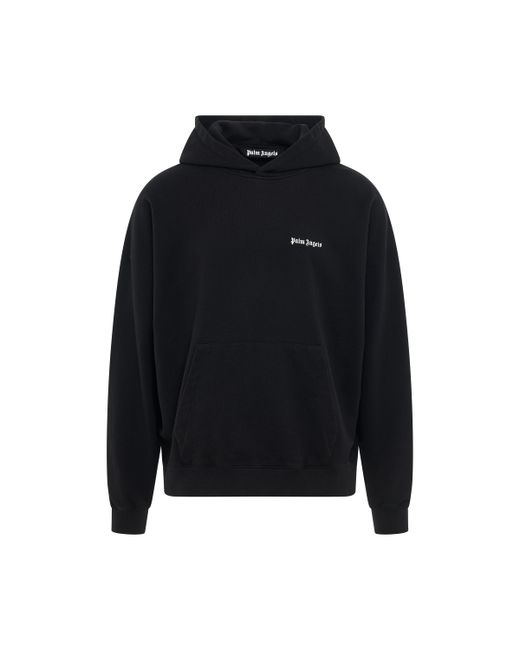Palm Angels Cotton Embroidered Logo Hoodie