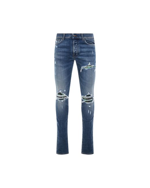 Amiri MX1 Plaid Jeans Crafted Indigo CRAFTED INDIGO