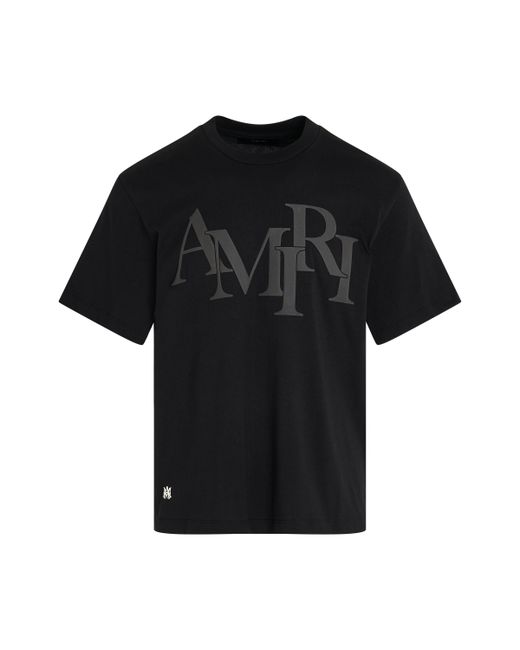 Amiri Staggered Logo T-Shirt