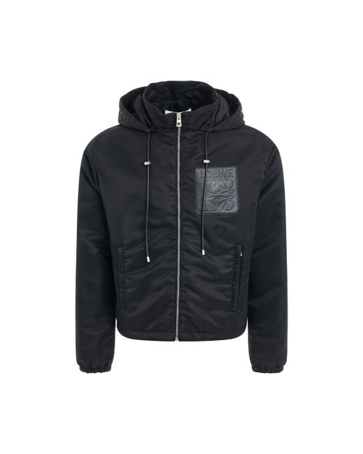 Loewe Leather Patch Hooded Jacket