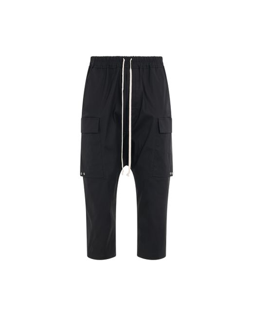 Rick Owens Heavy Cotton Cargo Cropped Pants