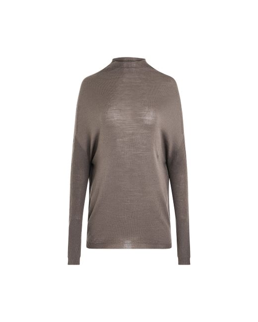 Rick Owens Light Weight Crater Knit Sweater Dust DUST