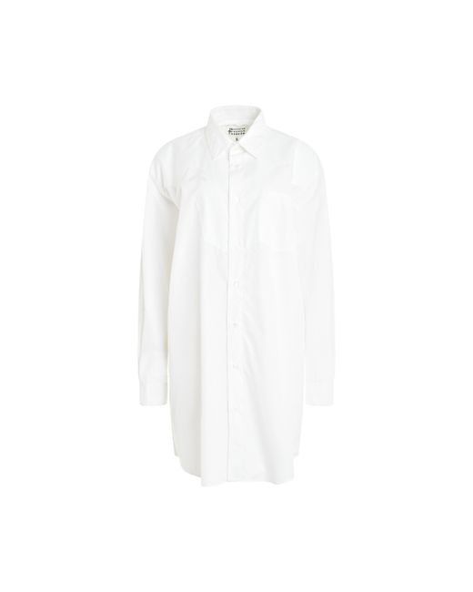 Maison Margiela Long Sleeve Cotton Poplin Shirt