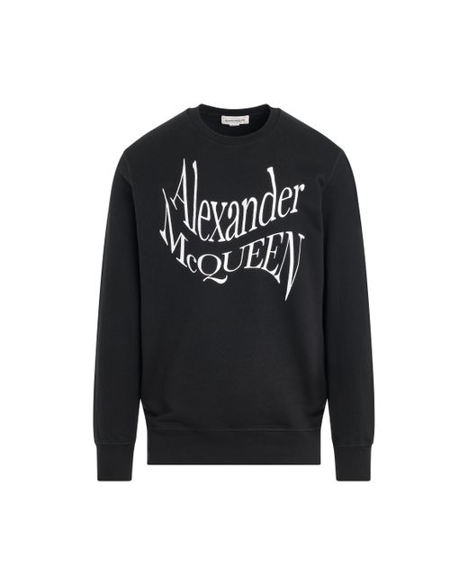 Alexander McQueen Warped Logo Sweatshirt