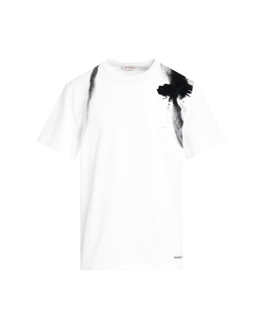Alexander McQueen Dragonfly Harness Print T-Shirt Black BLACK