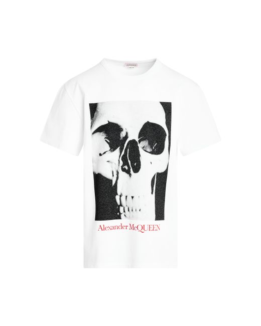 Alexander McQueen Skull Photo Print T-Shirt Black BLACK