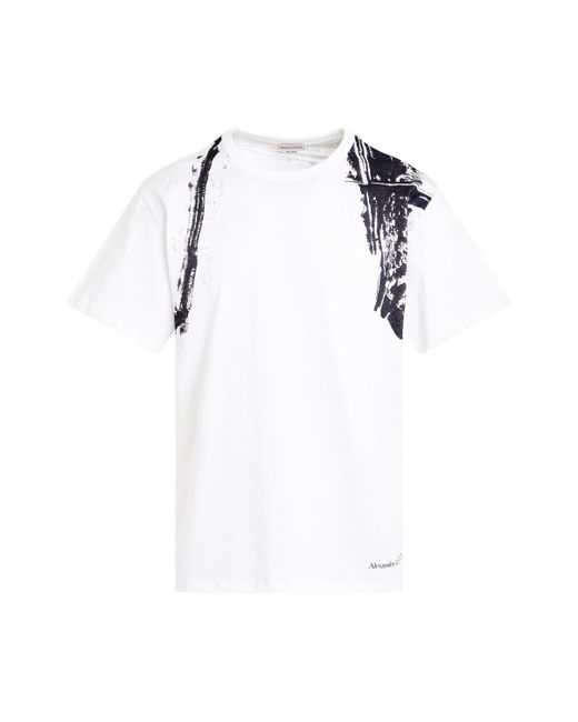 Alexander McQueen Harness Print T-Shirt Black BLACK