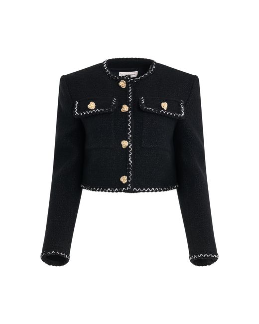 Alexander McQueen Patch Pocket Tweed Jacket
