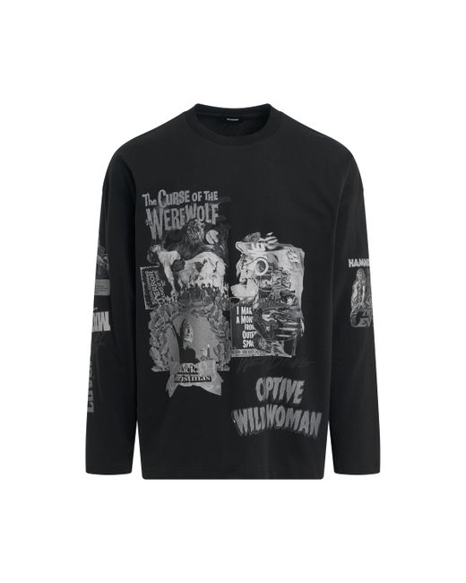 We11done Horror Collage Long-Sleeved T-Shirt