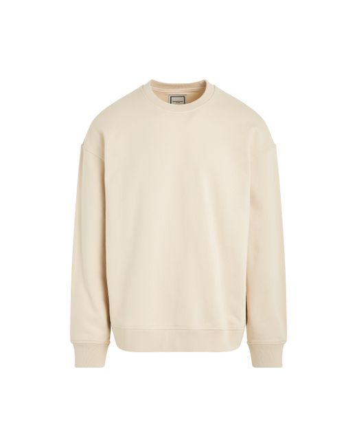 Wooyoungmi Leather Patch Sweatshirt Ivory IVORY
