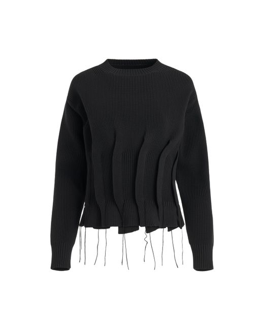Sacai Ruched Knit Sweater