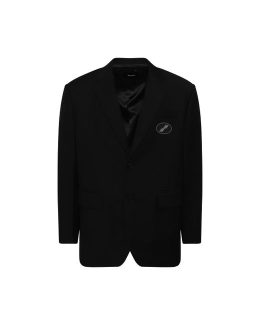 We11done Oversized Suit Logo Blazer