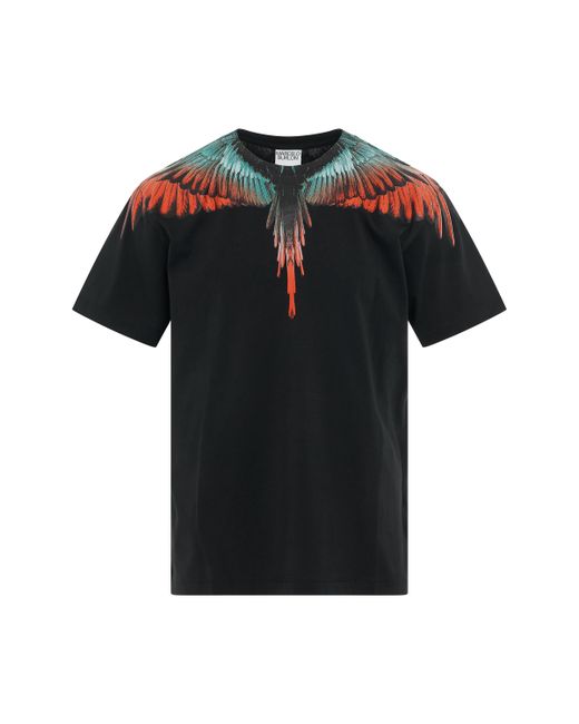 Marcelo Burlon Icon Wings Regular Fit T-Shirt Black BLACK/