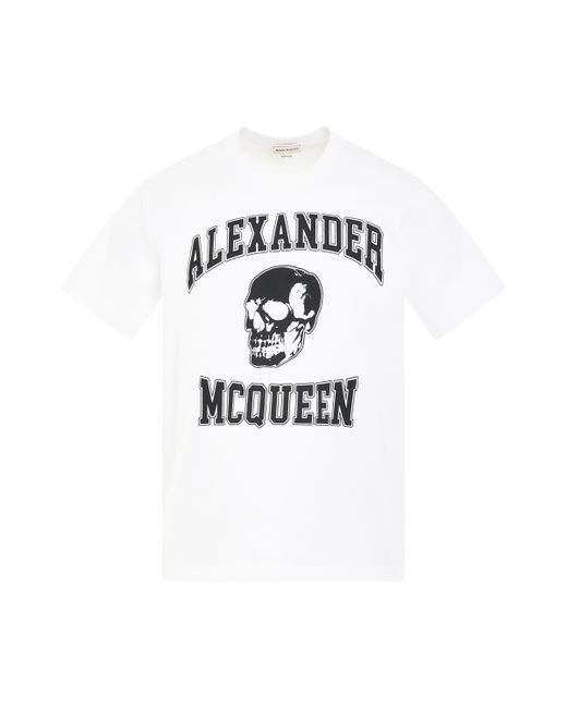 Alexander McQueen Varsity Logo T-Shirt BLACK