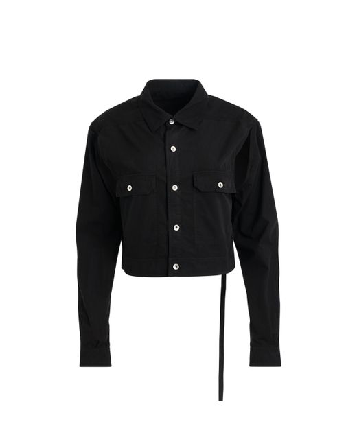 Rick Owens DRKSHDW Cape Sleeve Cropped Outershirt