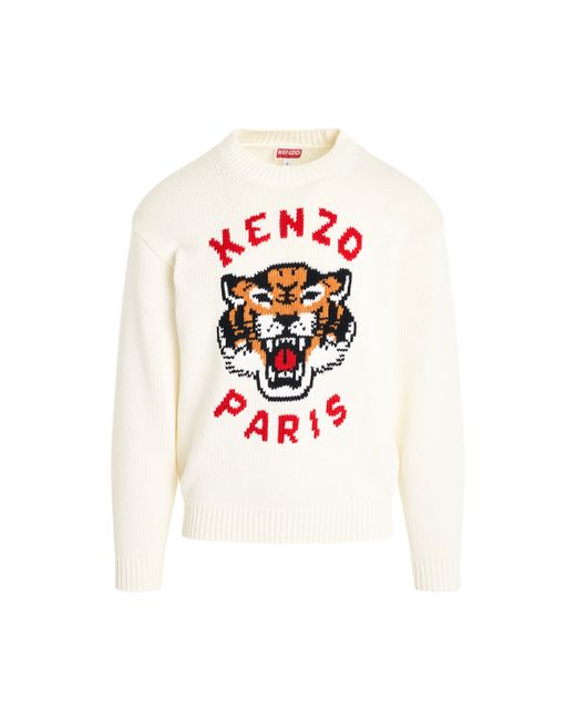 Kenzo Lucky Tiger Knit Sweater Off OFF