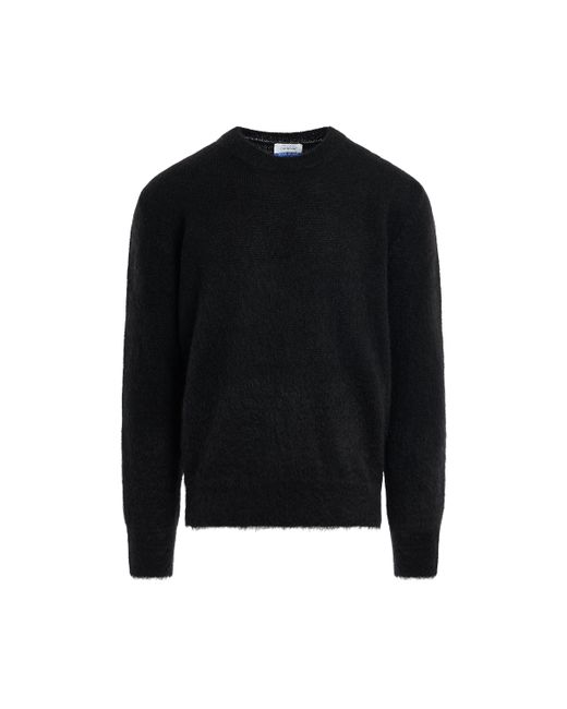 Off-White Mohair Arrow Knit Sweater Black/Cream BLACK/CREAM