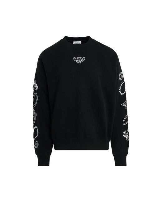 Off-White Bandana Arrow Skate Sweatshirt Black BLACK