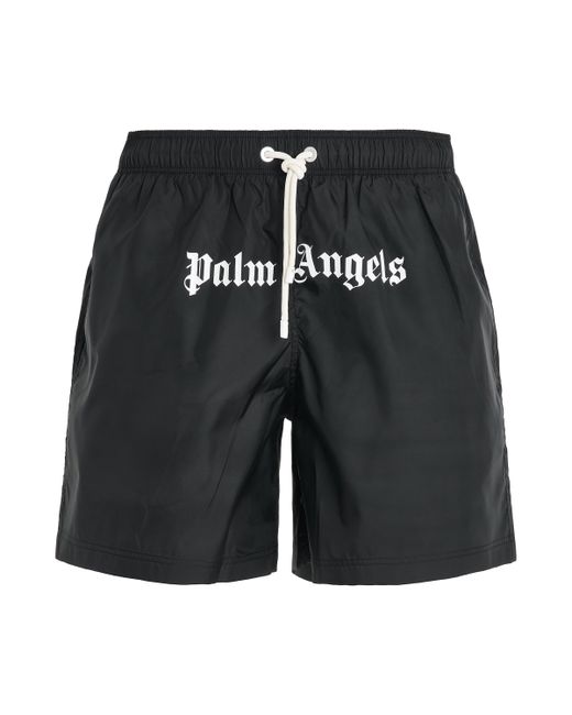 Palm Angels Classic Logo Swim Shorts Black BLACK
