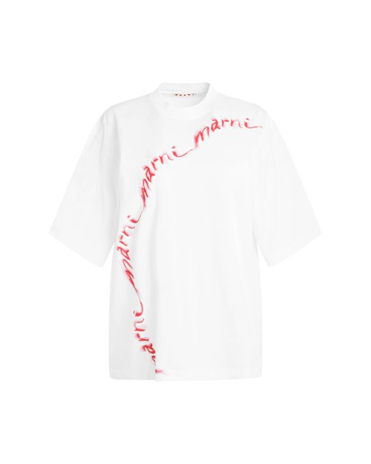 Marni Curved Logo T-Shirt