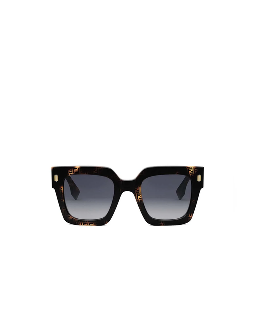 Fendi FE40101F 5255B Acetate Sunglasses Havana OS HAVANA