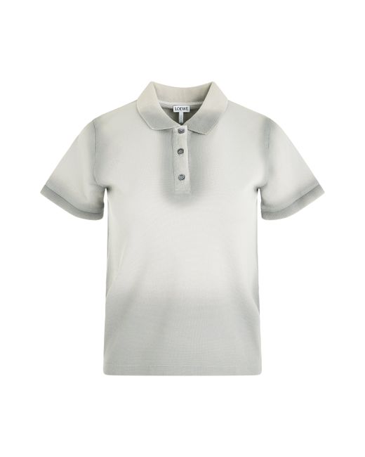 Loewe Cotton Polo Top Cold Grey COLD GREY