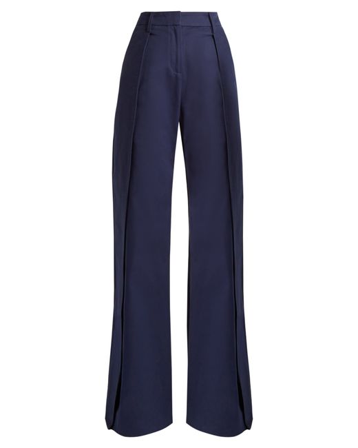 Palmer/Harding Side-slit wide-leg trousers